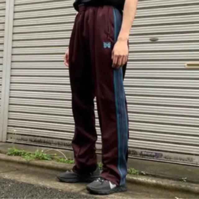 ネペンテス20ss Needles ストレート トラックパンツ Sボルドー