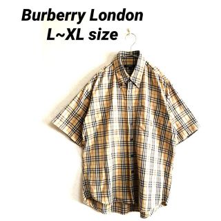 バーバリー(BURBERRY)のBURBERRY LONDON ノバチェック 半袖シャツ L(シャツ)