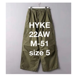 HYKE - HYKE BACK SATIN BAKER PANTS パンツ 5の通販 by KKKK's shop 