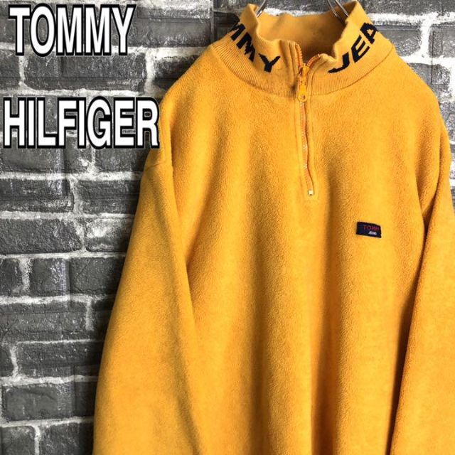 TOMMY HILFIGER(トミーヒルフィガー)のトミーヒルフィガー☆フリース ハーフジップ 90s ゆるだぼ 古着 s81 メンズのジャケット/アウター(ブルゾン)の商品写真