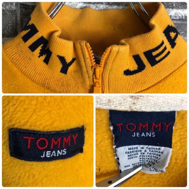 TOMMY HILFIGER(トミーヒルフィガー)のトミーヒルフィガー☆フリース ハーフジップ 90s ゆるだぼ 古着 s81 メンズのジャケット/アウター(ブルゾン)の商品写真