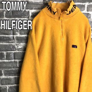 トミーヒルフィガー(TOMMY HILFIGER)のトミーヒルフィガー☆フリース ハーフジップ 90s ゆるだぼ 古着 s81(ブルゾン)