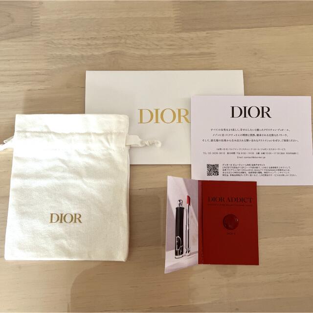 Christian Dior(クリスチャンディオール)のルージュディオール　本体1本＋リフィル3本セット　巾着・新作サンプル付き コスメ/美容のベースメイク/化粧品(口紅)の商品写真