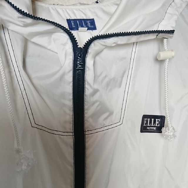 ELLE(エル)の☆新品☆ELLEパーカー☆ホワイト☆サイズ150 スポーツ/アウトドアのテニス(ウェア)の商品写真