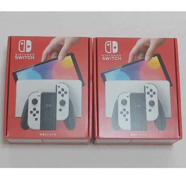 輝く高品質な Nintendo Switch 2台 有機ELモデル NintendoSwitch本体