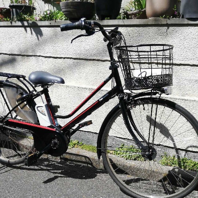 パナソニック新基準電動アシスト自転車タイヤサイズ26インチカギ2個付きのサムネイル