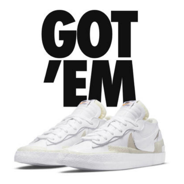 【29】NIKE sacai ブレザー White Patent Leather