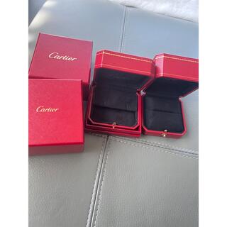 カルティエ(Cartier)の箱のみ　2個Cartier カルティエイヤリングピアス&指輪リング専用箱　空箱 (ピアス(両耳用))