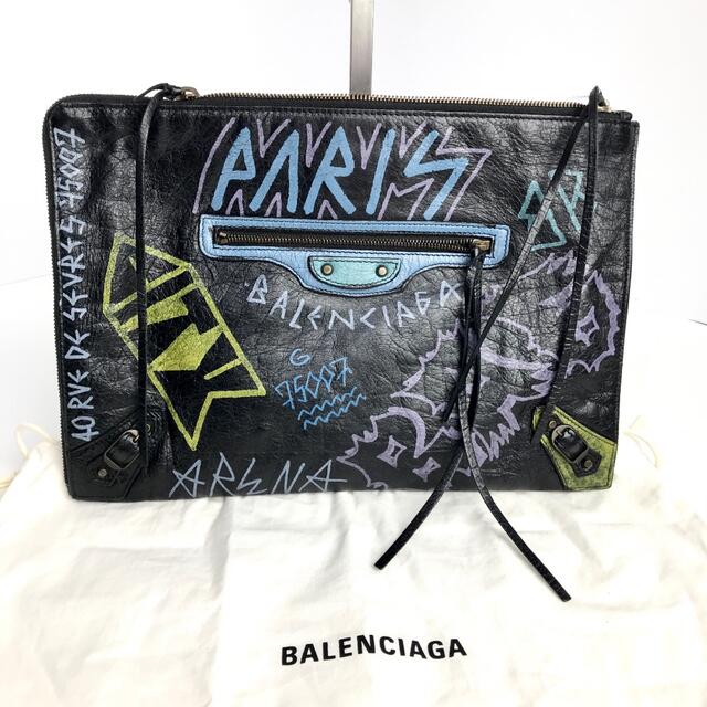 BALENCIAGAバレンシアガ レザークラッチバッグ | フリマアプリ ラクマ