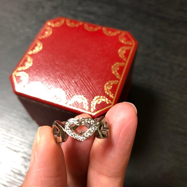 Cartier(カルティエ)の正規品保証❤️カルティエ　Cハート　ダイヤモンドリング　ホワイトゴールド❤️ レディースのアクセサリー(リング(指輪))の商品写真