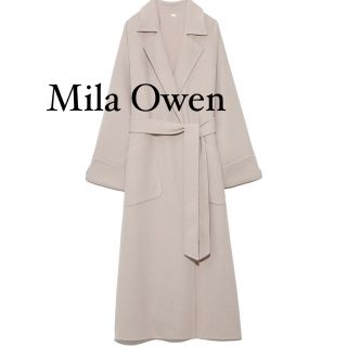 ミラオーウェン(Mila Owen)のMila Owen ミラオーウェン トレンチディテール接結 ロングコート コート(ロングコート)