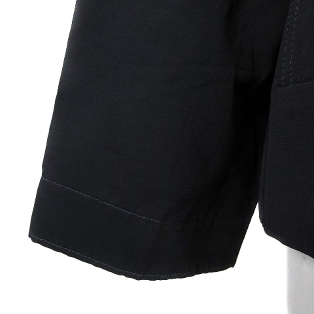 DES PRES(デプレ)のデプレ トゥモローランド ジャケット ノーカラー 七分袖 麻混 無地 36 黒 レディースのジャケット/アウター(その他)の商品写真