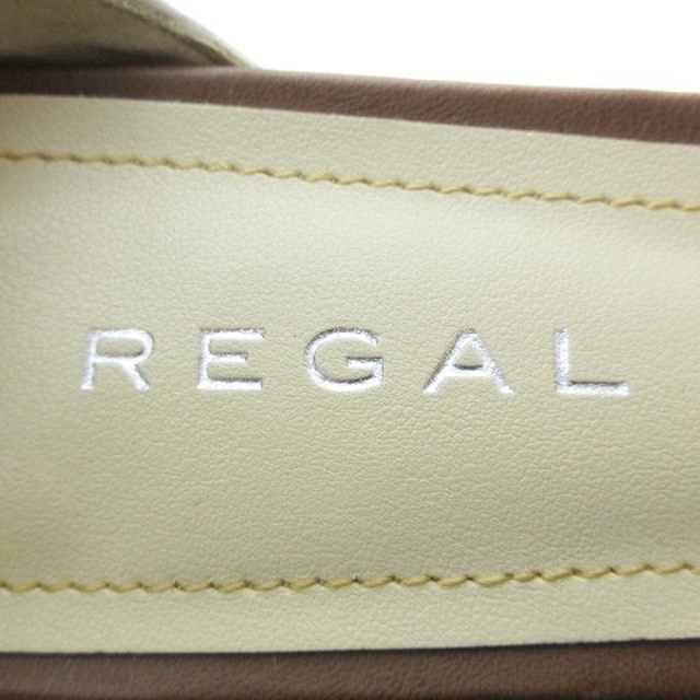 REGAL(リーガル)のリーガル サンダル アンクルストラップ ローヒール チェーン 23.5 白 レディースの靴/シューズ(サンダル)の商品写真