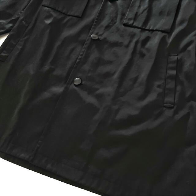 Yohji Yamamoto(ヨウジヤマモト)のyohji yamamoto ヨウジヤマモト コート メンズ ブラック 黒 メンズのジャケット/アウター(ステンカラーコート)の商品写真