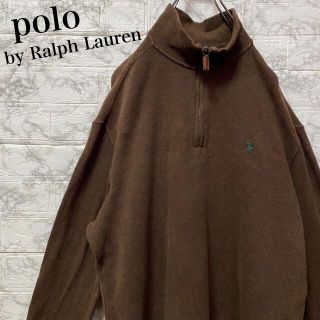 ラルフローレン(Ralph Lauren)のポロバイラルフローレン　ハーフジップスウェット　ワンポイント刺繍ロゴ(スウェット)