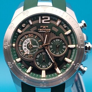 テクノス メンズ腕時計(アナログ)（グリーン・カーキ/緑色系）の通販 7 