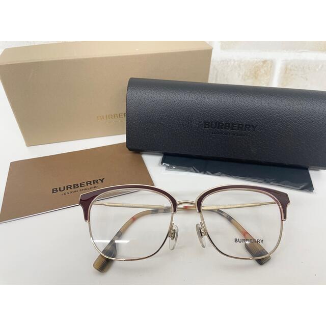 BURBERRY(バーバリー)のBURBERRY バーバリー メガネフレーム  B1334-1292(RED) レディースのファッション小物(サングラス/メガネ)の商品写真