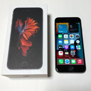 アイフォーン(iPhone)のApple iPhone6s スペースグレイ 128GB simフリー 動作品(スマートフォン本体)