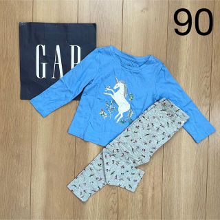 ベビーギャップ(babyGAP)の新品★baby gapロンT＆レギンスセット90(Tシャツ/カットソー)