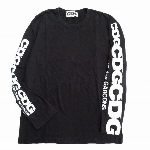 シーディージー コムデギャルソン CDG 袖ロゴ プリント Tシャツ