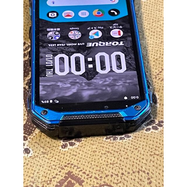 京セラ(キョウセラ)の京セラ SIMフリー TORQUE G04 KYV46 ブルー 特価 R1 スマホ/家電/カメラのスマートフォン/携帯電話(スマートフォン本体)の商品写真