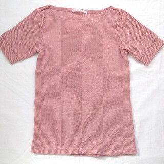 アーバンリサーチ(URBAN RESEARCH)のピンク　半袖シャツ　レディース(Tシャツ(半袖/袖なし))