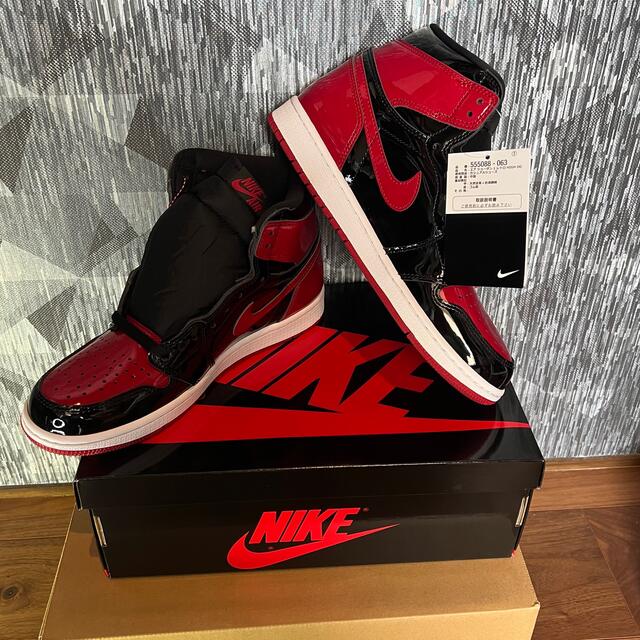 NIKE(ナイキ)のNike Air Jordan 1 High OG "Patent Bred" メンズの靴/シューズ(スニーカー)の商品写真