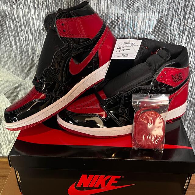 NIKE(ナイキ)のNike Air Jordan 1 High OG "Patent Bred" メンズの靴/シューズ(スニーカー)の商品写真