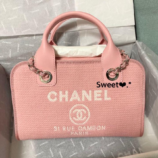 希少　CHANEL  ピンクブロックバッグ