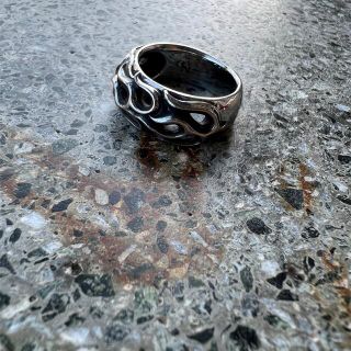 アートヴィンテージ(ART VINTAGE)のused fire pattern ring ファイアーパターン　炎　リング　(リング(指輪))