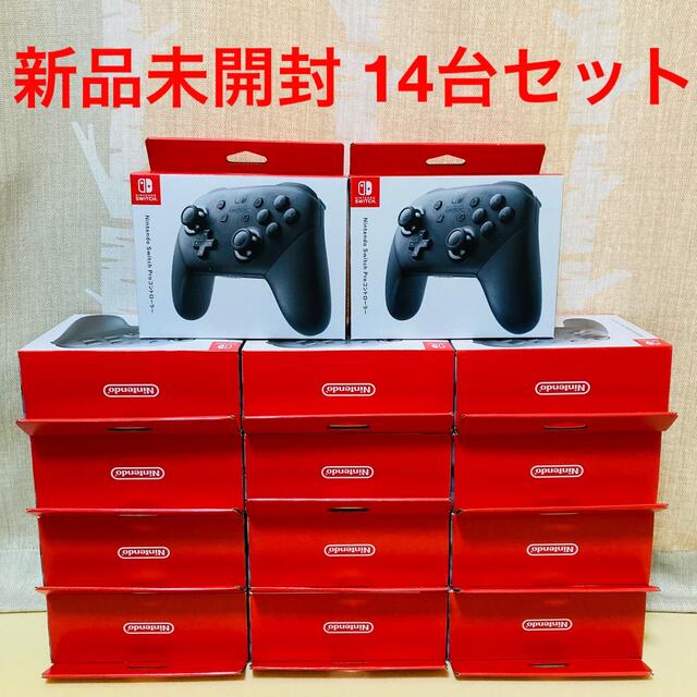 任天堂(ニンテンドウ)の【未開封】Nintendo Switch Proコントローラー 純正品 ×14台 エンタメ/ホビーのゲームソフト/ゲーム機本体(その他)の商品写真