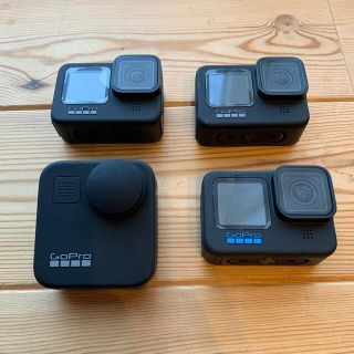 ゴープロ(GoPro)のGO PRO HERO 10 & 9 & MAX 計4台 オマケ付き 付属品多数(ビデオカメラ)