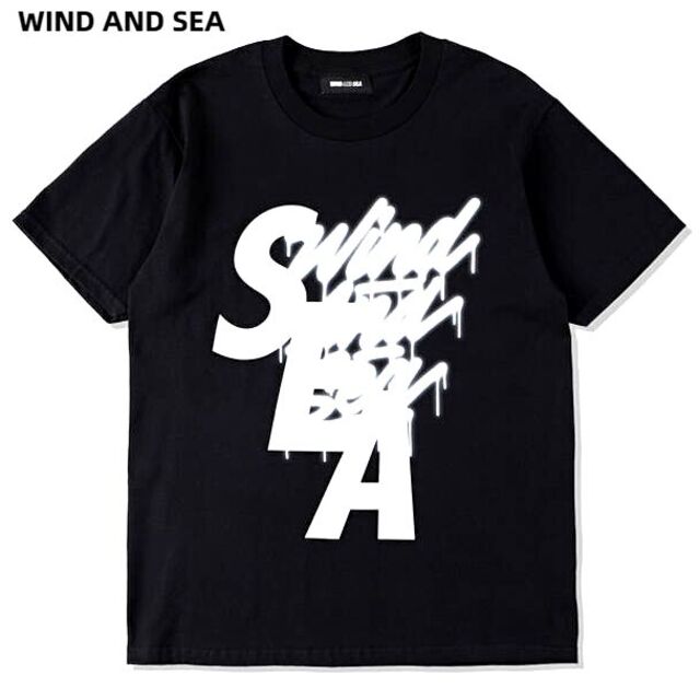 WIND AND SEA(ウィンダンシー)のM 黒 WIND AND SEA Tシャツ キムタク着 メンズのトップス(Tシャツ/カットソー(半袖/袖なし))の商品写真