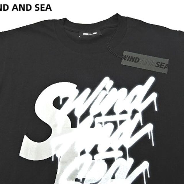 WIND AND SEA(ウィンダンシー)のM 黒 WIND AND SEA Tシャツ キムタク着 メンズのトップス(Tシャツ/カットソー(半袖/袖なし))の商品写真