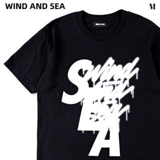 ウィンダンシー(WIND AND SEA)のM 黒 WIND AND SEA Tシャツ キムタク着(Tシャツ/カットソー(半袖/袖なし))