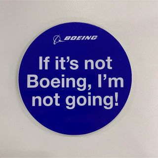 【新品】正規品　Boeing 飛行機　ボーイング　ステッカー　3枚セット(ノベルティグッズ)