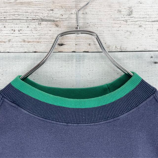 【希少】ノーティカ 刺繍 90s スウェット トレーナー マルチカラー 緑紺白