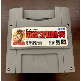 スーパーファミコン(スーパーファミコン)の送料無料　DERBY STALLION96 衛星放送対応 動作未確認(家庭用ゲームソフト)