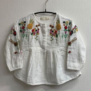 ザラ(ZARA)の110 Zara Girls 長袖 ブラウス(ブラウス)