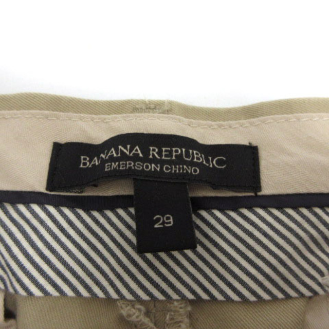 Banana Republic(バナナリパブリック)のBANANA REPUBLIC パンツ チノパン ジップフライ ベージュ 29 メンズのパンツ(チノパン)の商品写真