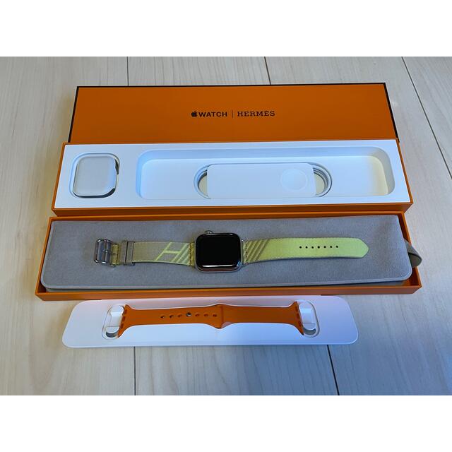 Apple Watch Hermes Series7 41mm silver 【5％OFF】 62400円引き www