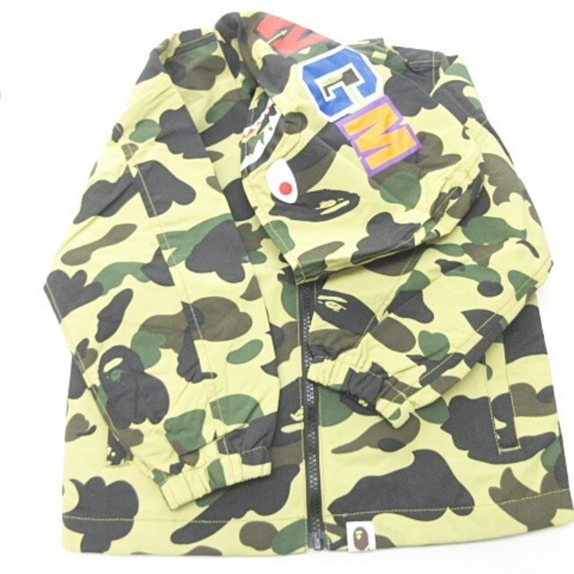 A BATHING APE(アベイシングエイプ)のアベイシングエイプ  シャーク パーカー 1st CAMO マルチ 100  キッズ/ベビー/マタニティのキッズ服男の子用(90cm~)(その他)の商品写真