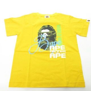 アベイシングエイプ(A BATHING APE)のアベイシングエイプ BAPE KIDS プリント Tシャツ 130 黄 (その他)