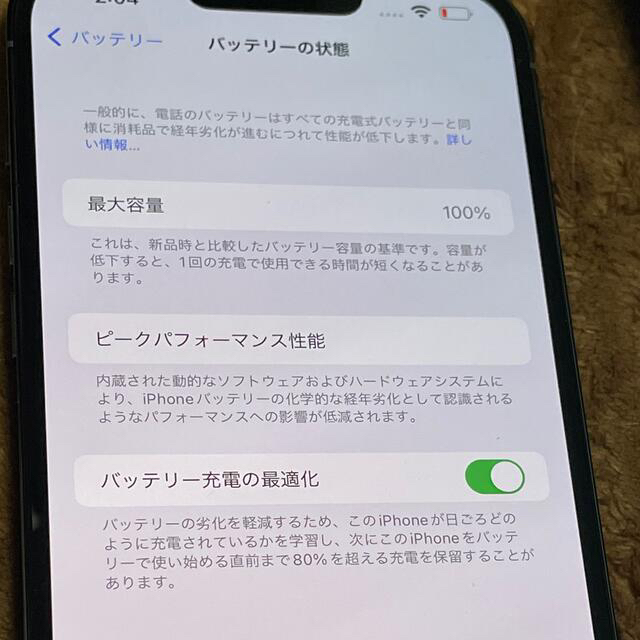 美品 SIMフリー iPhone13 Pro MAX 256GB シエラブルー 3