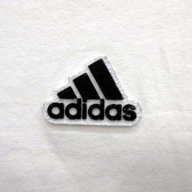 adidas - アディダス ロゴ ワッペン バッジ Tシャツ カットソー 半袖 クルーネック 白の通販 by ベクトル ラクマ店｜アディダス