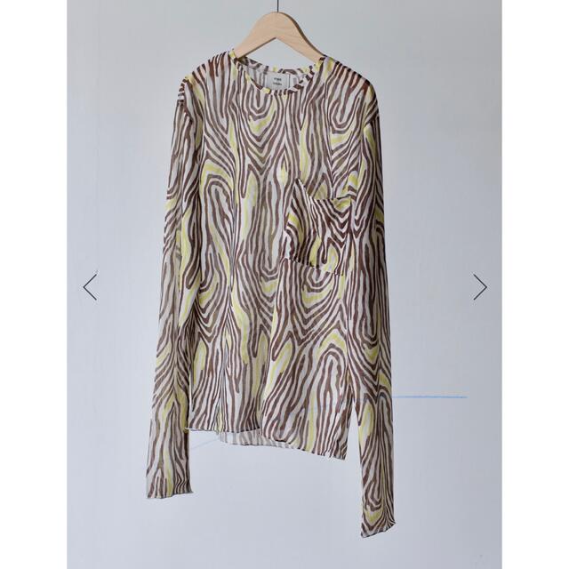 在庫一掃】 STUDIOUS - T print sheer / 22ss フミエタナカ FUMIE