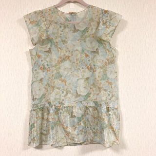 ドゥロワー(Drawer)のLaulaシルクコットンノースリーブカットソー【クリーニング済✨】(カットソー(半袖/袖なし))