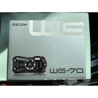リコー(RICOH)のRICOH デジカメ　WG-70 オレンジ(コンパクトデジタルカメラ)