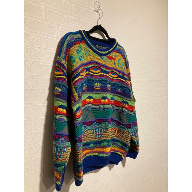 Coogi クージー立体編み込み 3Dニット