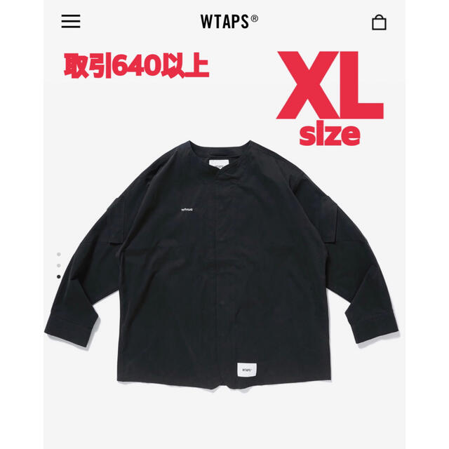 W)taps(ダブルタップス)のWTAPS 2022SS SCOUT LS NYCO BLACK XLサイズ メンズのトップス(シャツ)の商品写真